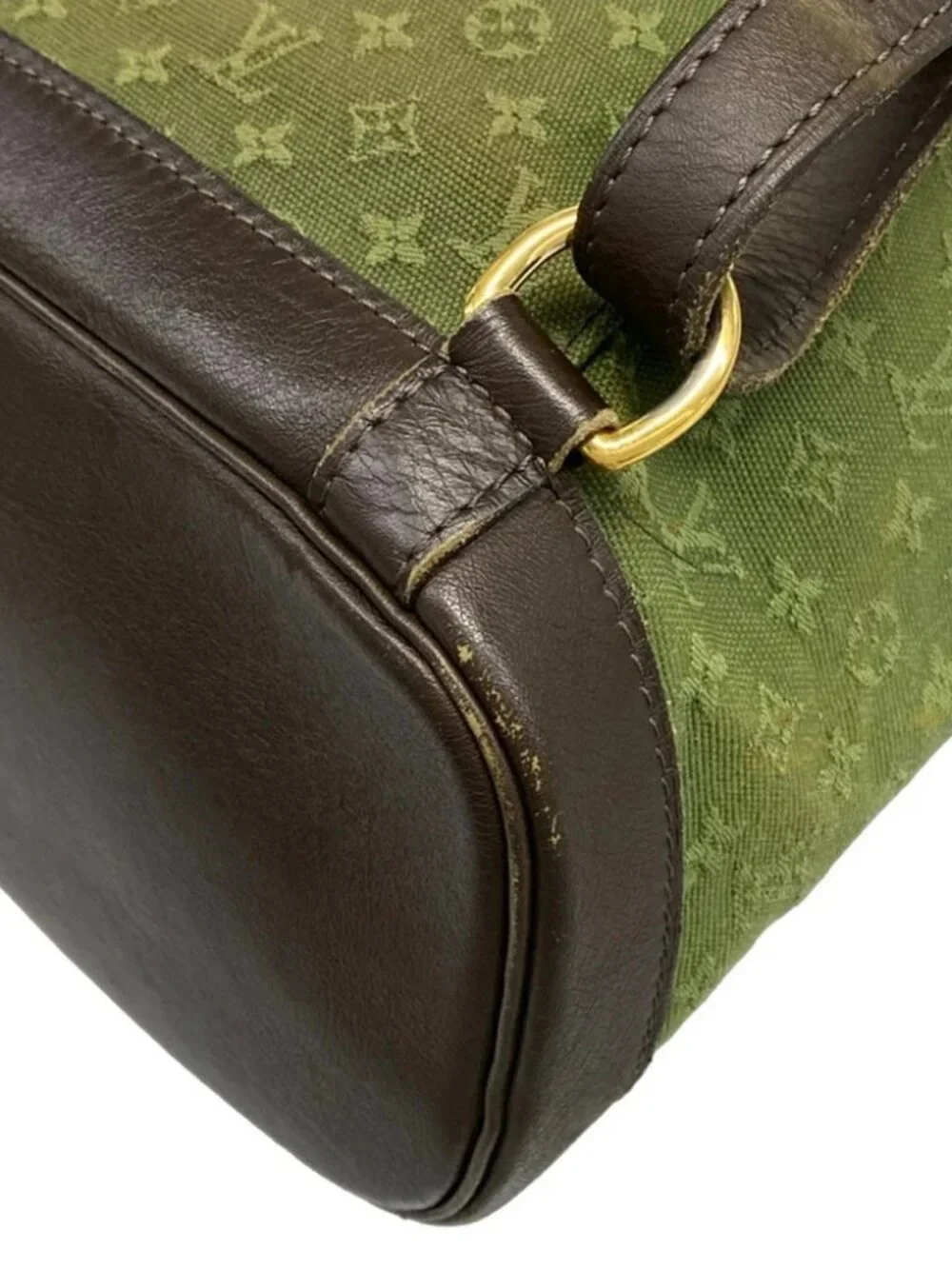 LOUIS VUITTON Montsouris M92456 TST Khaki Monogram Mini SP0053 Backpack Leather